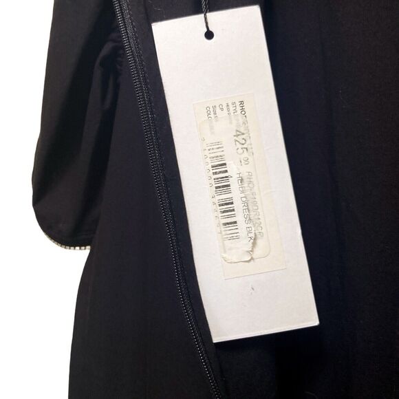 NWT Rhode Heidi Black Rhinestone Maxi Dress Size 4 - Picture 11 of 12